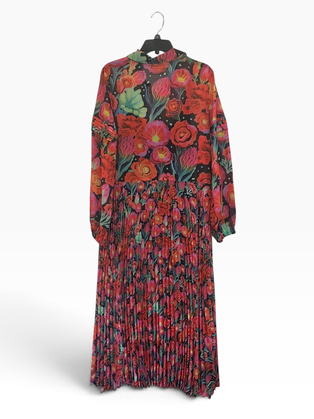 Farm Rio x Anthropologie | Pleated Drop-Waist Maxi Dress L - Picture 6 of 11